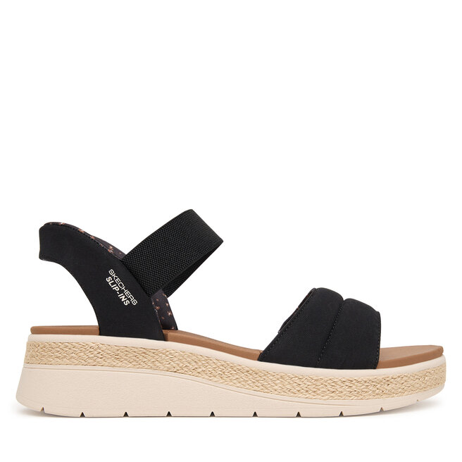Sandały Skechers BOBS Sun Ray 114413/BLK Czarny - kobiece