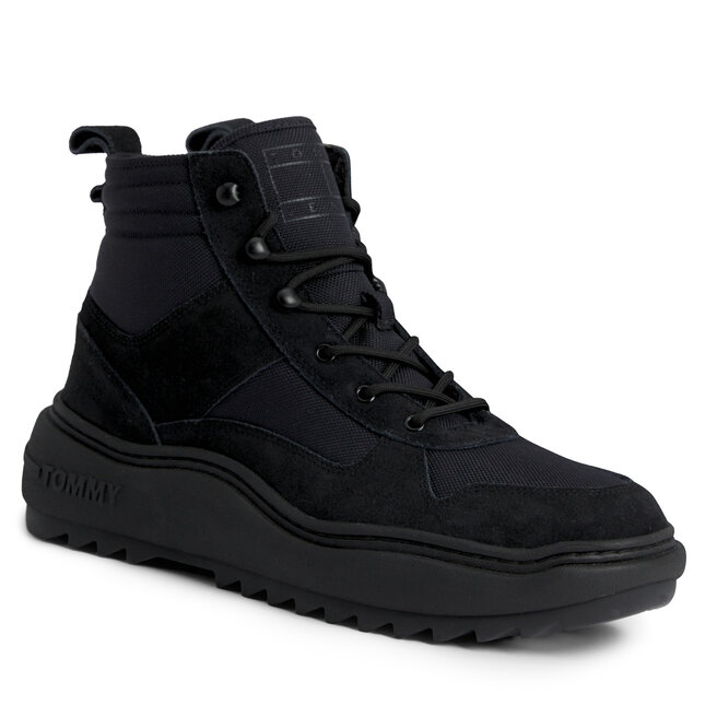 Μποτίνια Tommy Jeans Tjm Mix Material Boot EM0EM01245 Black BDS