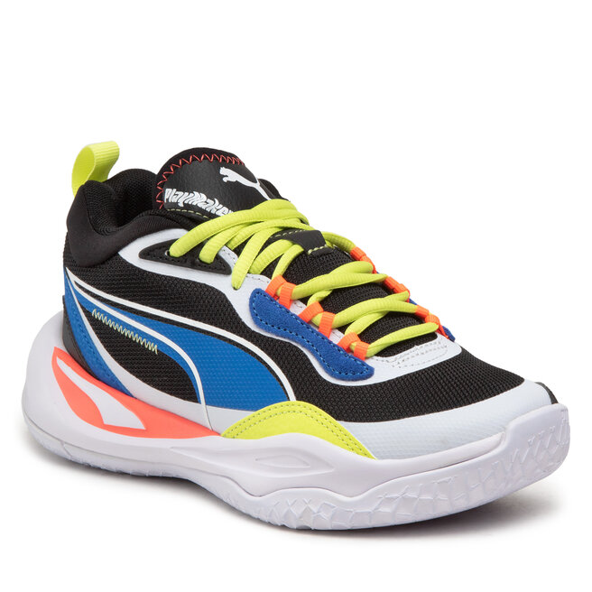 Pantofi Puma Playmaker Jr 387353 04 Jet Black/Royal/White/Lime