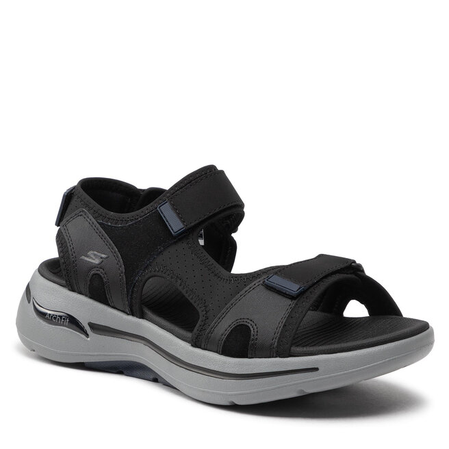 Sandale Skechers Go Walk Arch Fit Sandal 229021/BKNV Black/Navy 229021/BKNV imagine noua