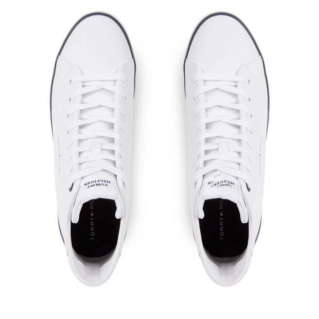 Tommy Hilfiger Sneakersy Tommy Hilfiger Th Hi Vulc Core Lth FM0FM04816 White YBS