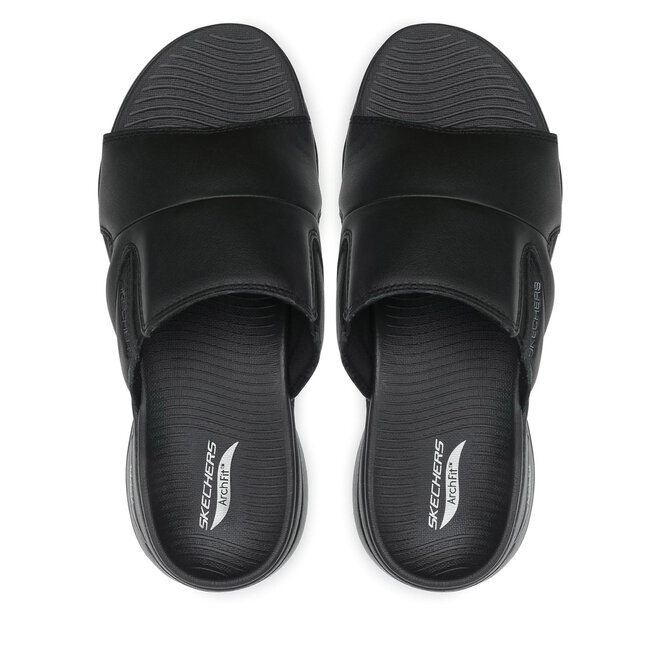 Skechers Șlapi Skechers Go Walk Arch Fit Sandal 229023/BBK Black