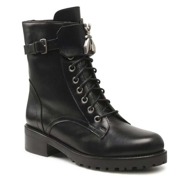 Botine Patrizia Pepe 2V9922/A3KW-J9R1 Black/White Silver