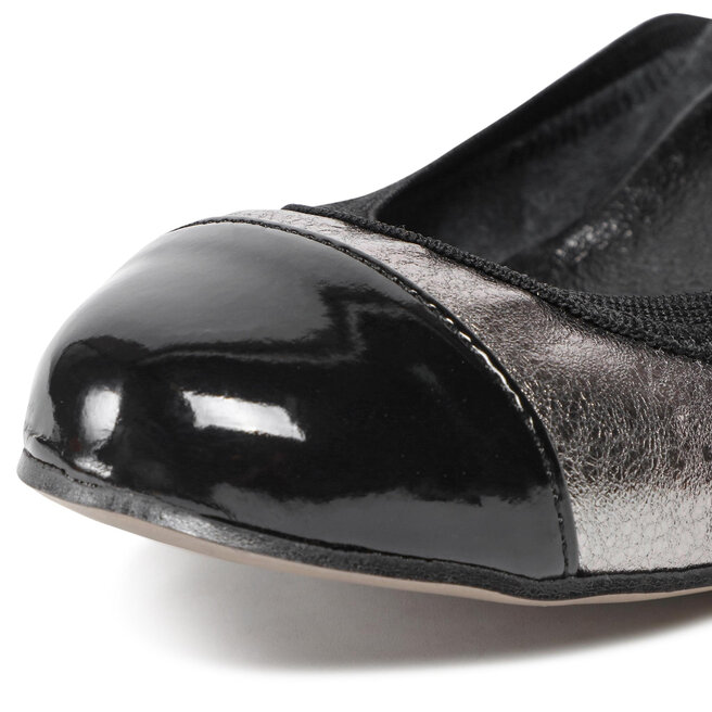 Zarro Μπαλαρίνες Zarro 42-110 Czarno/Srebrny