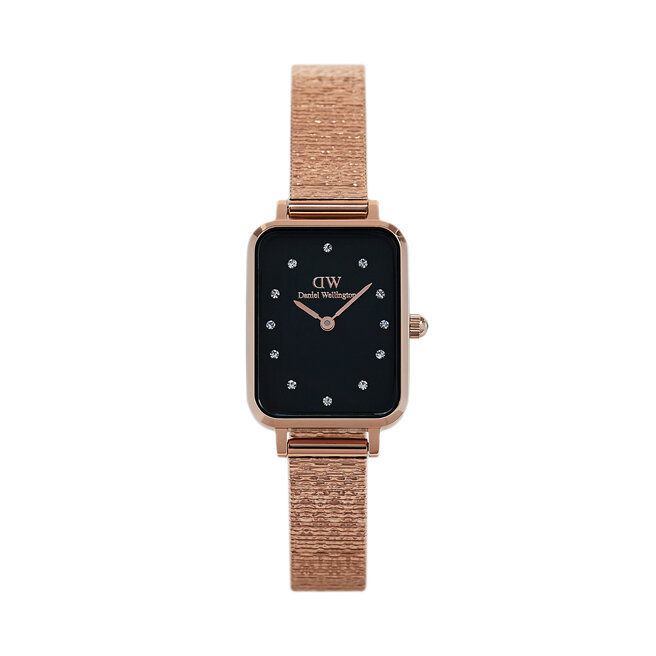 Zegarek Daniel Wellington Quadro Lumine Pressed Piano DW00100579 Złoty -