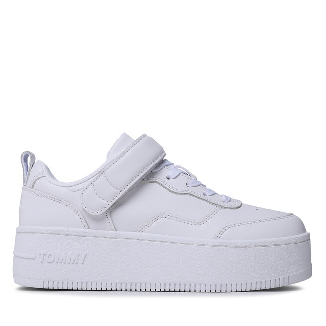Tommy Jeans Сникърси Tommy Jeans Velcro Flatform EN0EN02101 White 0K4