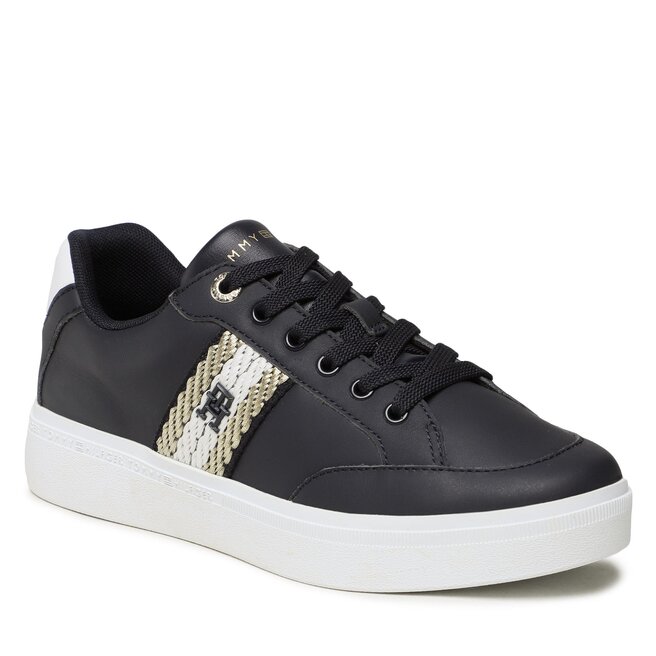 Sneakers Tommy Hilfiger Court Sneaker With Webbing FW0FW07106 Space Blue DW6 Blue imagine noua gjx.ro