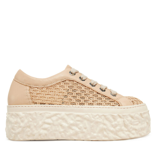 Sneakersy AGL Magma Mesh - Brązowy