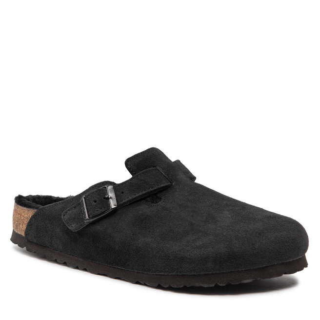 Șlapi Birkenstock Boston Vl/Sheraling 0259881 Black 0259881 imagine noua gjx.ro