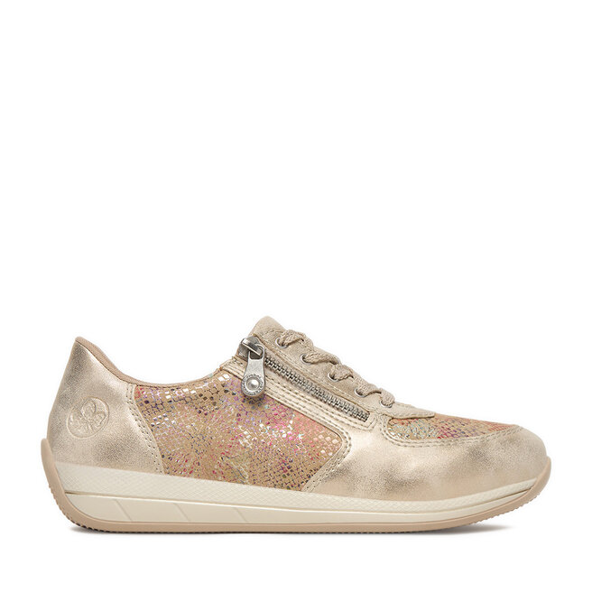 Sneakersy Rieker N1112-91 Złoty - kobiece