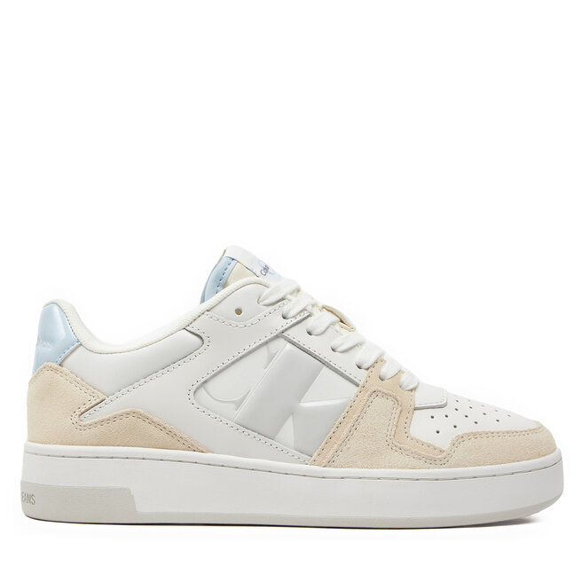 Sneakersy Calvin Klein Jeans Basket Cupsole Low Mix Nbs Dc - Biały