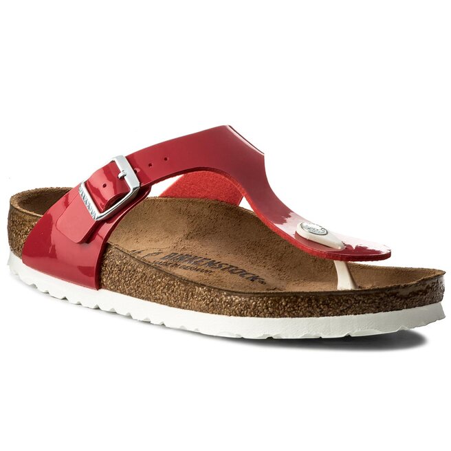 Tongs Birkenstock Gizeh 1005297 Tango Red Patent chaussures