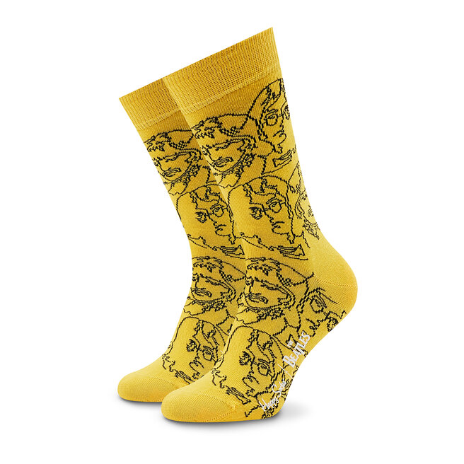 Κάλτσες Ψηλές Unisex Happy Socks The Beatles BEA012203 Κίτρινο