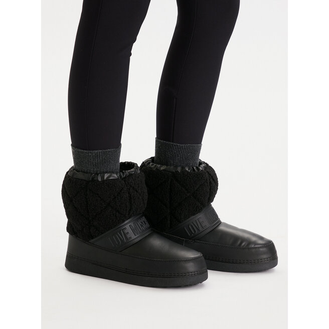 Śniegowce LOVE MOSCHINO JA24412G0NISJ00A Czarny - kobiece