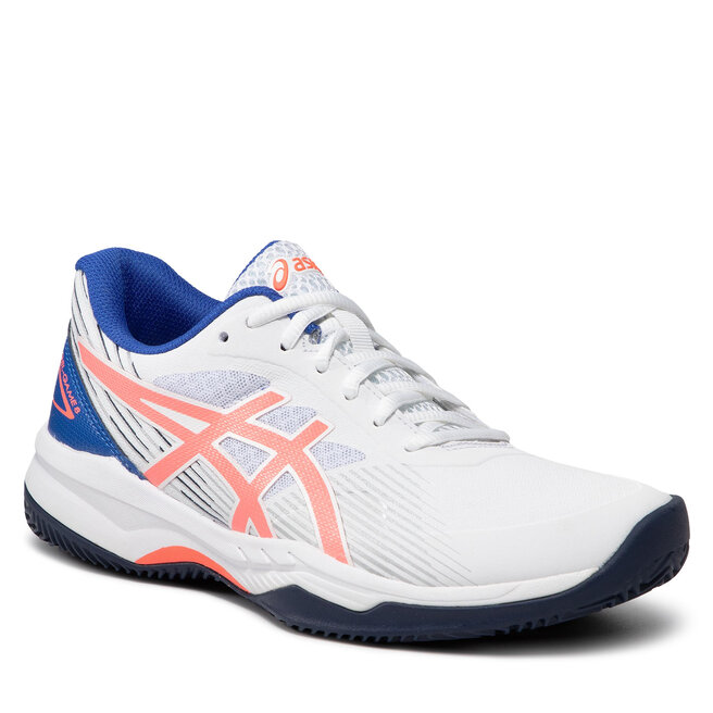 Batai Asics Gel-Game 8 Clay/Oc 1042A151 White/Blazing Coral 102 •  Www.eavalyne.lt