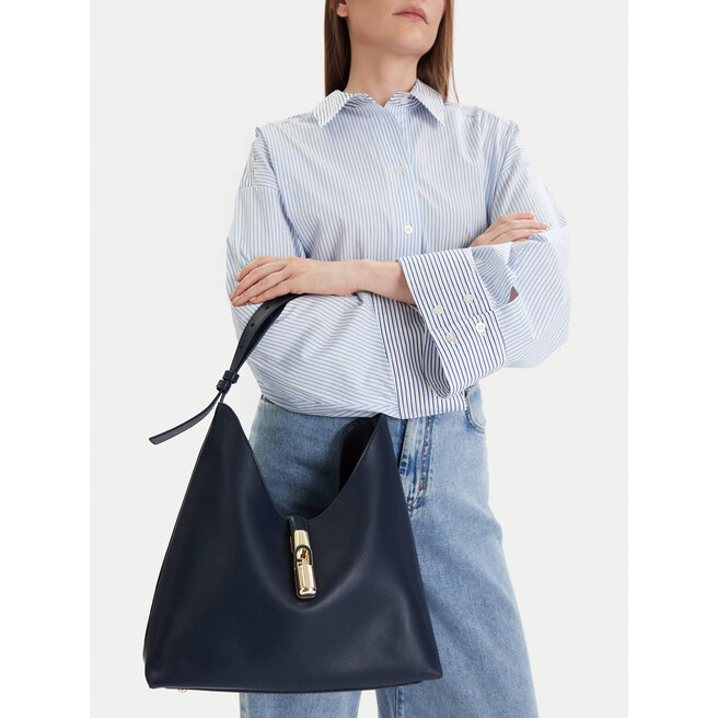 Torebka Furla Goccia M WB01499 BX3104 KH 4852S Granatowy -