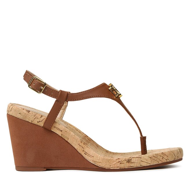 Lauren Ralph Lauren Szandál Lauren Ralph Lauren Jeannie 802898612004 Deep Saddle Tan