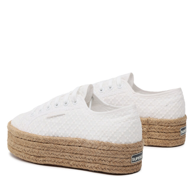 Superga Еспадрили Superga 2790 Rope Macrame Rhombus S3126PW White
