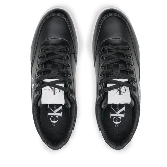 Calvin Klein Jeans Сникърси Calvin Klein Jeans Classic Cupsole Lth-Su Mono W YW0YW00699 Black/White 0GJ