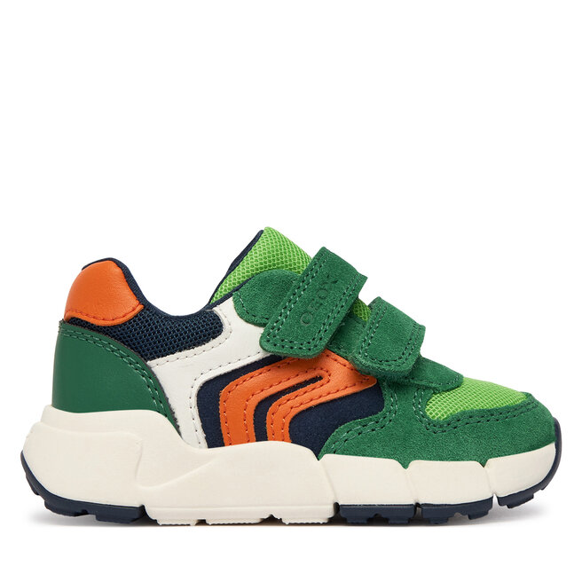 Sneakersy Geox B Flexyper Mini Boy B656GC 01422 C0587 M Zielony - chłopięce