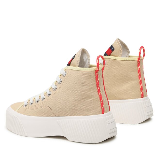 Tommy Jeans Sneakersy Tommy Jeans Vulc Plat. Canvas Mc EN0EN02091 Trench AB4