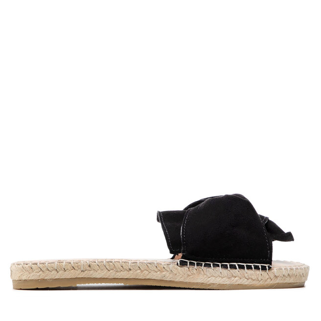 Manebi Espadrilles Manebi Sandals With Knot K 1.0 Black Soft Suede