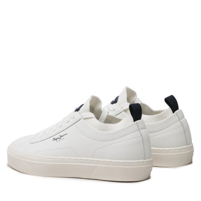 Pepe Jeans Sneakersy Pepe Jeans Yogi Sock PMS30928 White 800
