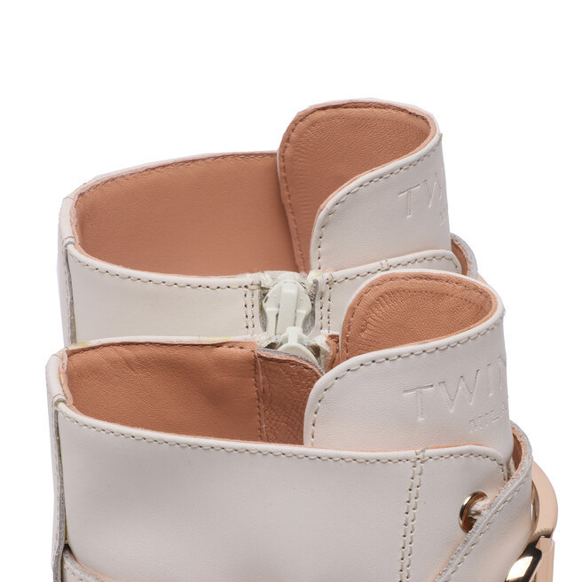 TWINSET Polokozačky TWINSET 231TCP12C Avorio 00018