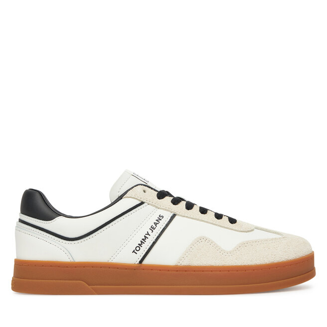 Sneakersy Tommy Jeans The Greenwich Leather - Écru