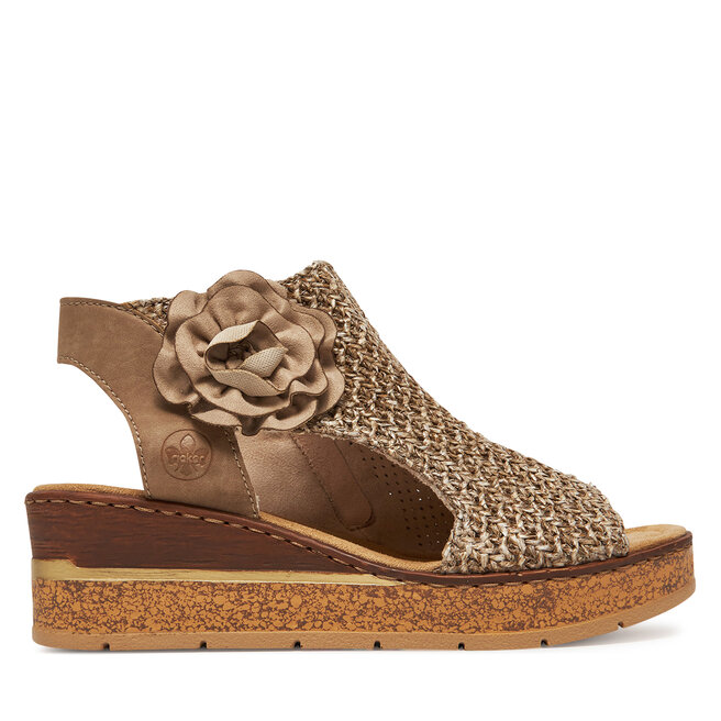 Sandały Rieker 63791-60 Brązowy - kobiece