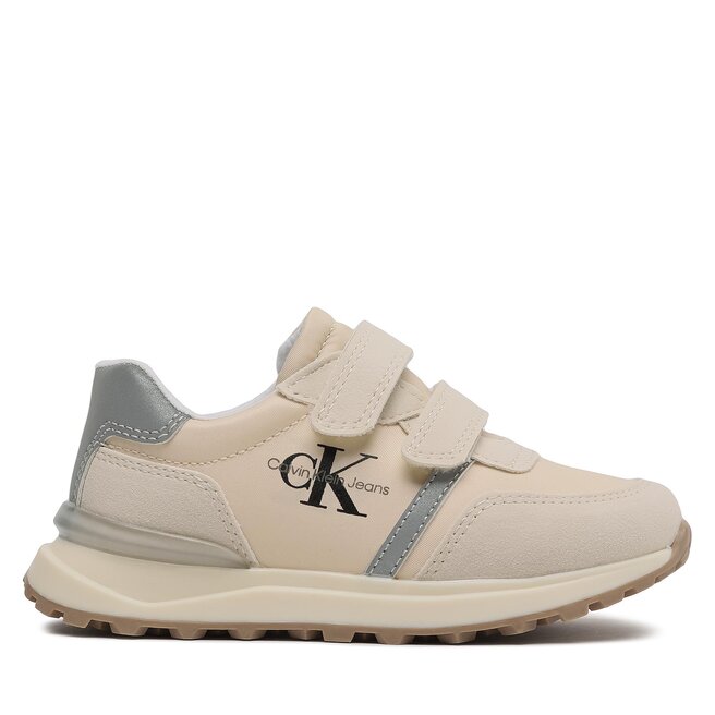 Calvin Klein Jeans Сникърси Calvin Klein Jeans Low Cut Velcro Sneaker V1B9-80574-1587 S Beige 500
