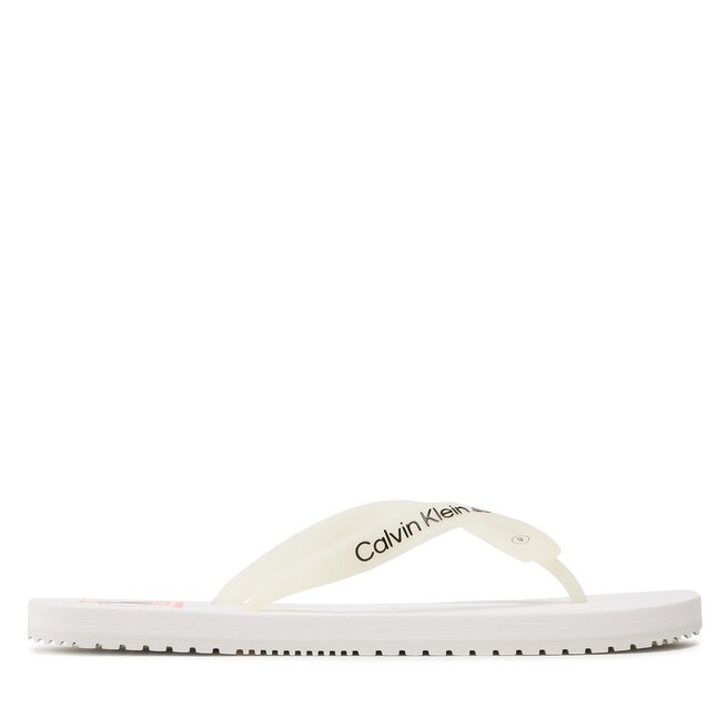 Calvin Klein Jeans Flip flop Calvin Klein Jeans Beach Sandal Logo YM0YM00656 White YBR