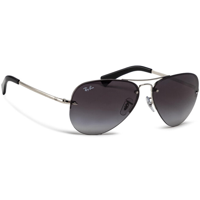 Akiniai nuo saulės Ray-Ban 0RB3449 003/8G Silver/Light Grey Gradient Dark •  Www.eavalyne.lt
