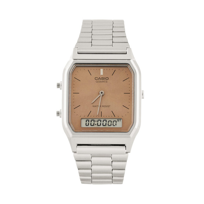 Zegarek Casio Vintage AQ-230A-4AMQYES Srebrny -