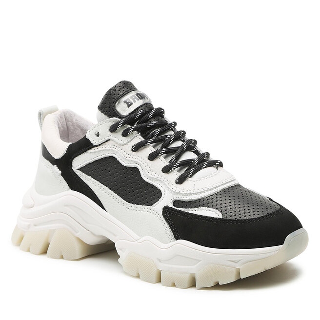 Bronx Sneakers Bronx 66366-BA Black/Optic White/Fros 3647