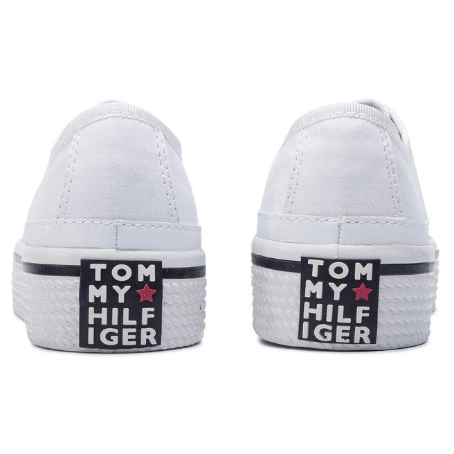 Tennis Tommy Hilfiger Corporate Flatform Sneaker FW0FW04259 White