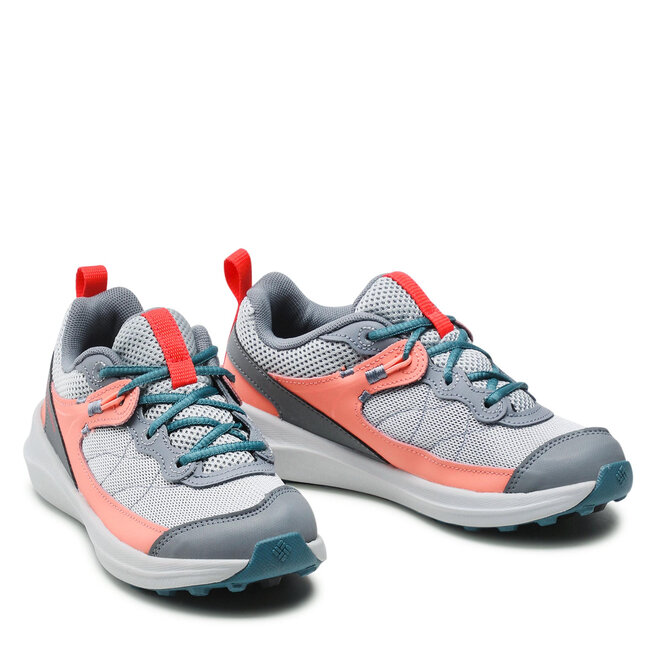 Columbia Туристически Columbia Youth Trailstorm BY5959 Cirrus Grey/Red Hibiscus 031