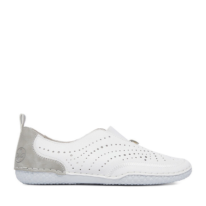 Półbuty Rieker CEO-43663-80 Biały - kobiece