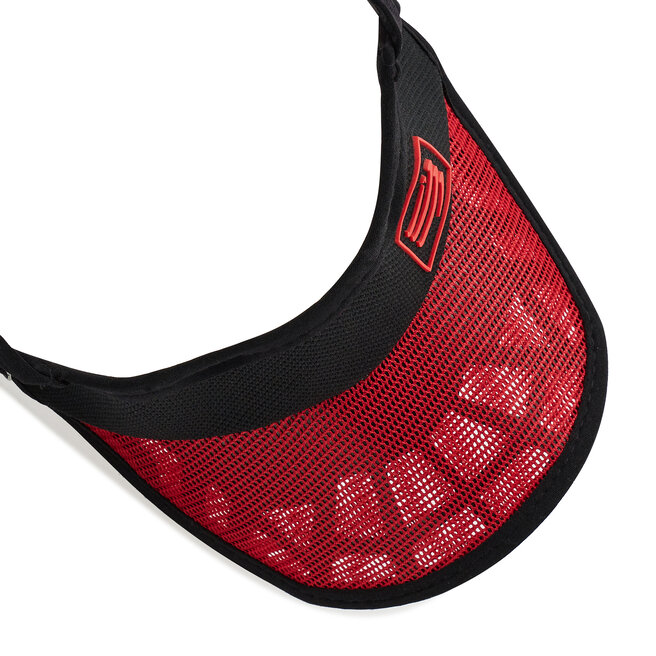 Compressport Šilt Compressport Spiderweb Ultra Visor 18265 Red/Black