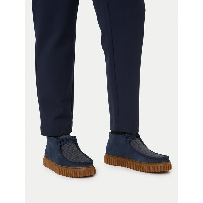 Trzewiki Clarks Torhill Hi 26183427 Granatowy - męskie