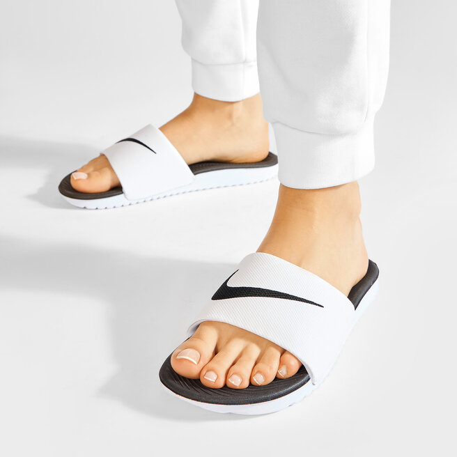Nike Чехли Nike Kawa Slide (GS/PS) 819352 100 White/Black