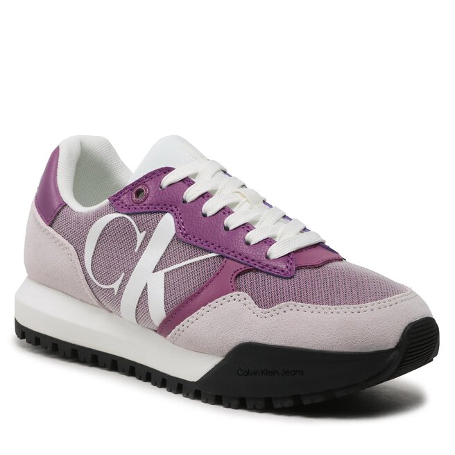 Sneakers Calvin Klein Jeans Toothy Runner Bold Mono YW0YW00884 Amethyst/Ghost Grey/White 0KB