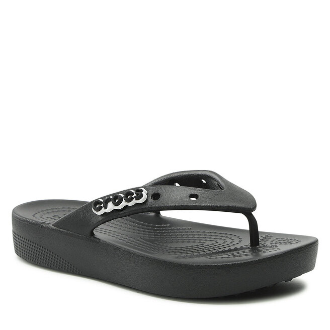 Flip flop Crocs Classic Platform Flip W 207714 Black 207714 imagine noua