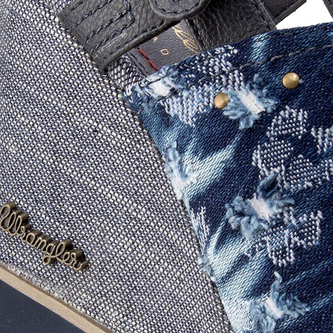 Wrangler Sandale Wrangler Kelly Indigo Sabot WL171683 Denim Flowers 454