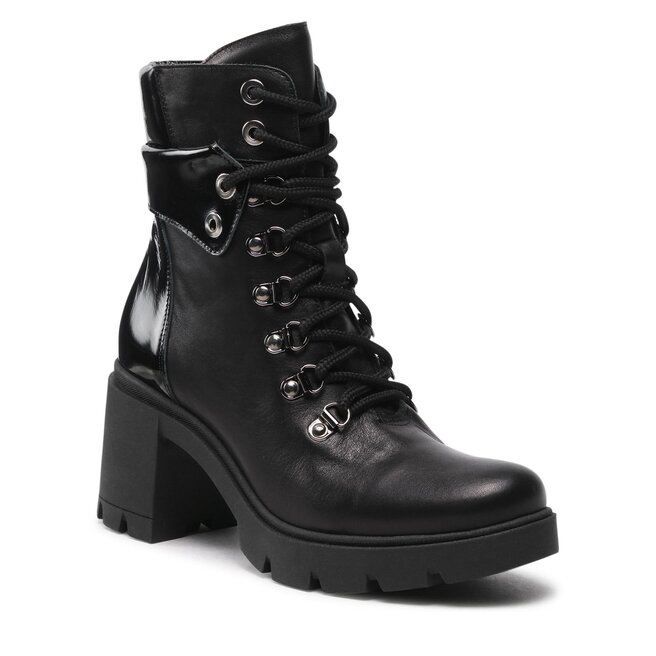 Botine R.Polański 1519 Czarny Lico/Czarny Naplak