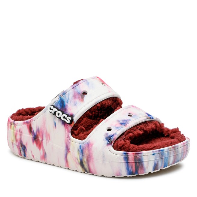 Crocs Ciabatte Crocs Classiccozzzy Tiedyesandal 208118 Garnet/Multi