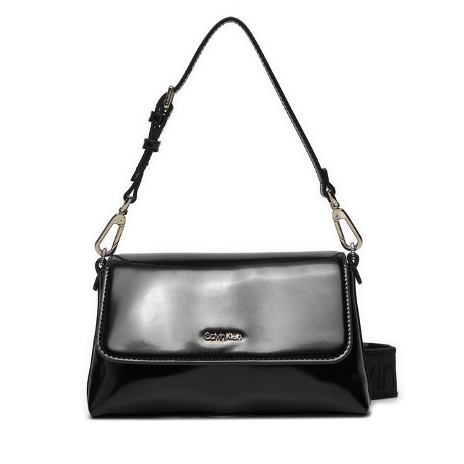 Torebka Calvin Klein Ck Must Dbl Strap Mini Bag_Shiny - Czarny