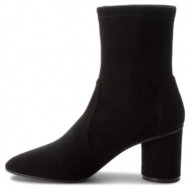 Bottines Stuart Weitzman Margot 75 YL53451 Black Suede chaussures