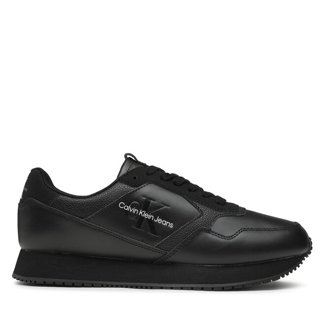 Calvin Klein Jeans Sportcipő Calvin Klein Jeans Retro Runner Lth-Pu Mono Patch YM0YM00581 Black BDS