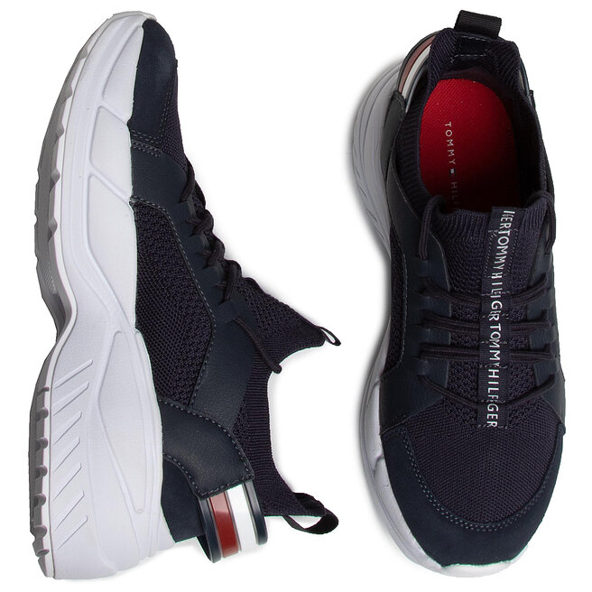tommy hilfiger chunky knit sneaker